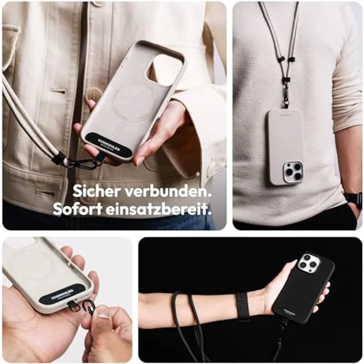 Vonmählen Infinity Go Gurt, Universelle Handy-Kette in cremefarben – Bild 5