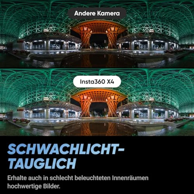 Insta360 X4 Baustellen-Bundle, 360°-Baustellen-Kamera mit 8K 30 fps HDR-Videos, 72 MP Fotos, 11K Zeitraffer, inklusive 256 GB microSD-Karte und Unsichtbarem Selfie-Stick – Bild 5
