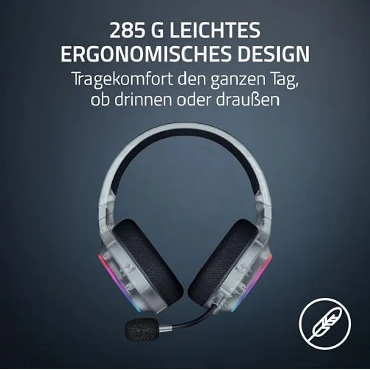Razer Barracuda X Chroma, Kabelloses Gaming Headset mit RGB-Beleuchtung, Weiss – Bild 3