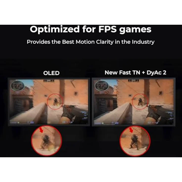 BenQ Zowie XL2566X+ 24.1 Gaming Monitor, Esports, 400Hz, Motion Clarity DyAc 2, 1080p, XL Setting to Share, Auto Game Modus, S Switch, Shielding Hood, Neue Höhenverstellung - Preisvergleich – Bild 3