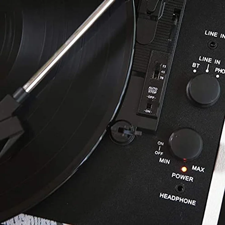 Victrola Suitcase Turntable 3-Gang Bluetooth Kofferplattenspieler - Türkis – Bild 5