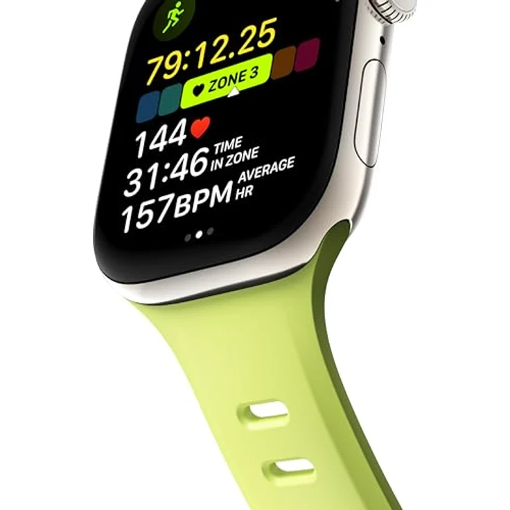 NOMAD Tempo Band für Apple Watch 46mm, wasserfestes und schlankes Sportarmband in Lime – Bild 5