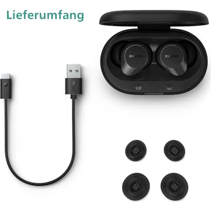 Philips TAT1209 Kopfhörer (Freisprechfunktion, Rauschunterdrückung, Sprachsteuerung, True Wireless, Bluetooth) – Bild 4