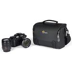 Lowepro Adventura SH 160 III, Camera Shoulder Bag with Adjustable/Removable Shoulder Strap, Bag for Mirrorless Camera, Compatible with Sony Alpha 7 Series, Black