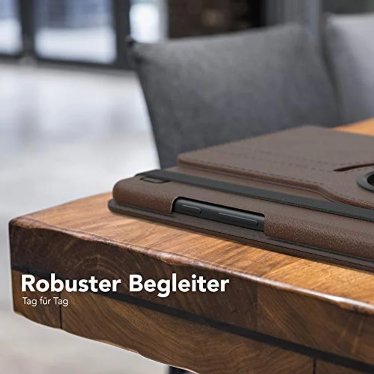 EAZY CASE - Tablet Hülle kompatibel mit Samsung Galaxy Tab A7 - Hülle rundumschutz, stoßfestes Smartcase, Gehäuse Schutzhülle, Tablet Tasche - Braun – Bild 2