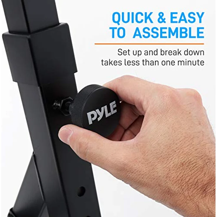 Pyle PKST38 Keyboard-Ständer mit Verstellbarer Breite und Höhe, mit Schaumstoff gepolsterte Arme, digitaler Klavierständer, für 54–88 Tasten, für Reisen und Aufbewahrung – Bild 5