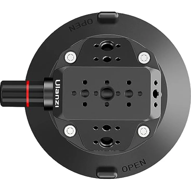 ULANZI SC-02 Starke Saugnapfhalterung (4,5") 3090, Industriegradierte Air Pump Vacuum Suction Cup, schwarz – Bild 3