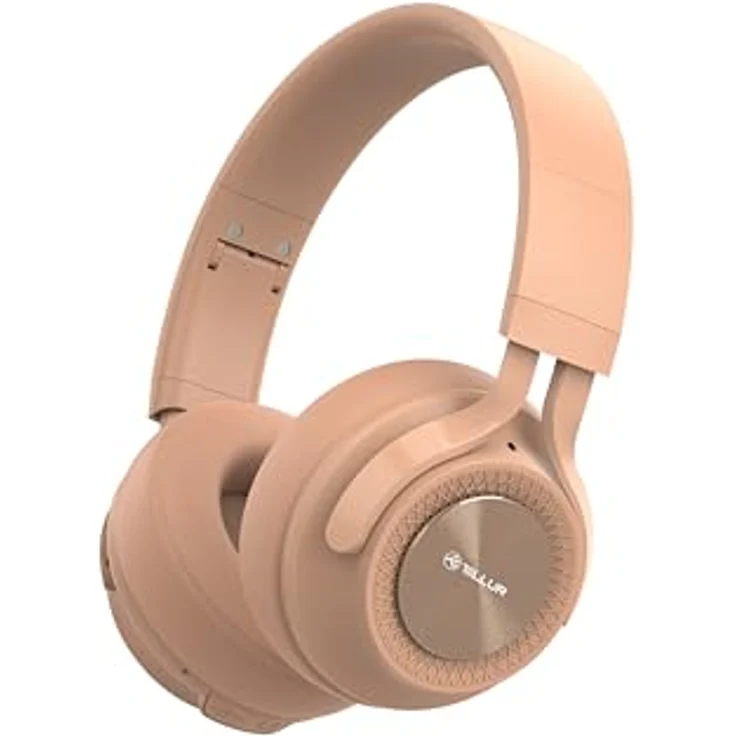 Tellur Feel Bluetooth Over-Ear-Kopfhörer, rosa mit Geräuschisolierung und integrierter Fernbedienung – Bild 2