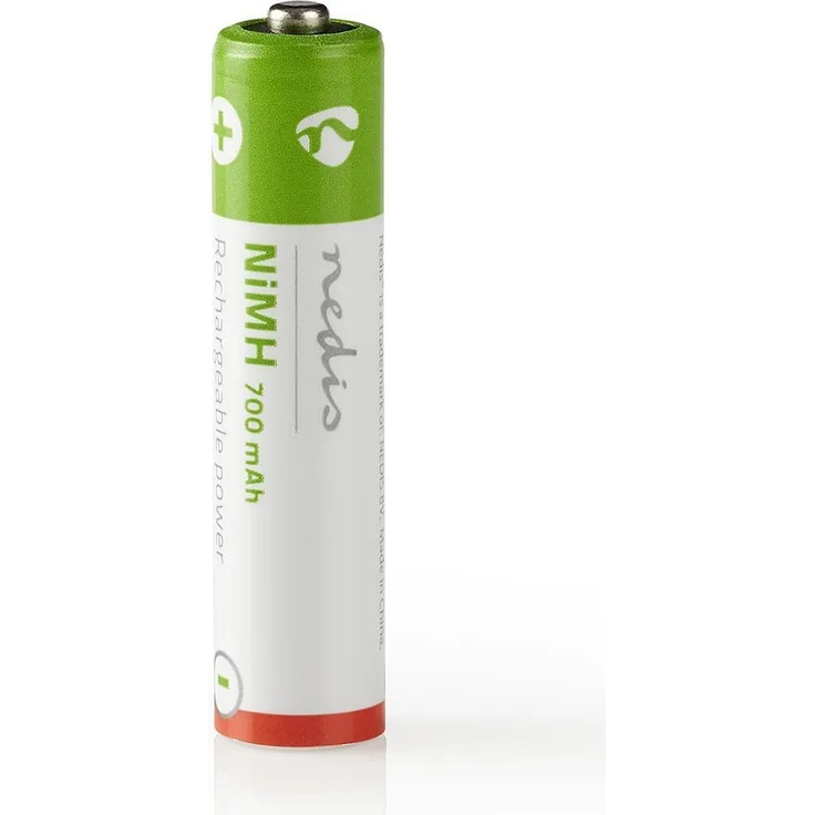 JTI GmbH Wiederaufladbarer Ni-MH Akku AAA, 1,2 V DC, 700 mAh, vorgeladen, 4er Blister