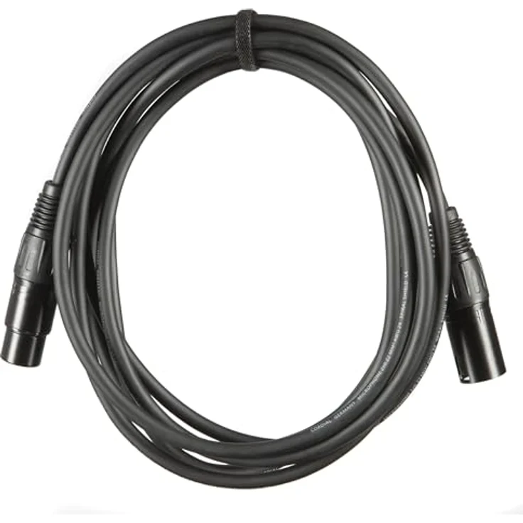 Cordial EM 3 FM, XLR Verbindungskabel mit 1x XLR-Buchse 3 polig und 1x XLR-Stecker 3 polig, Schwarz – Bild 1