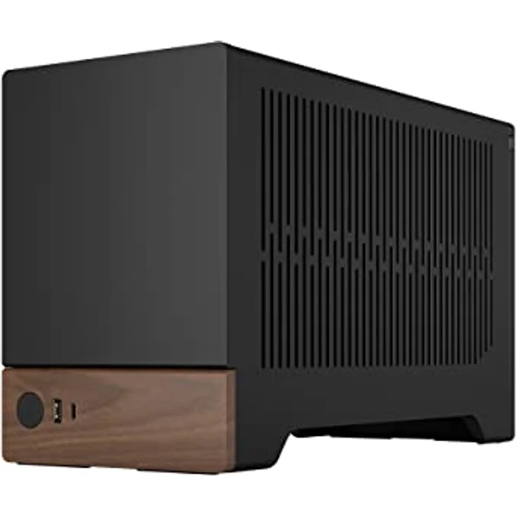 Fractal Design Terra Graphite - Wood Walnut Front Panel - Small Form Factor - mITX Gaming case – PCIe 4.0 Riser Cable – USB Type-C - Anodized Aluminum Panels – Bild 4