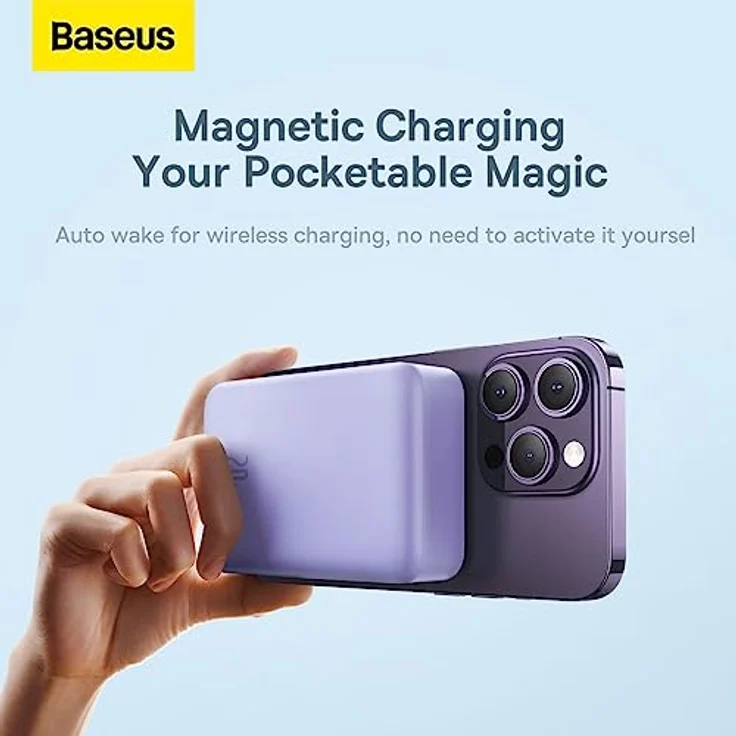 Powerbank Baseus Magnetic Mini 20000mAh 20W (Purple) – Bild 5