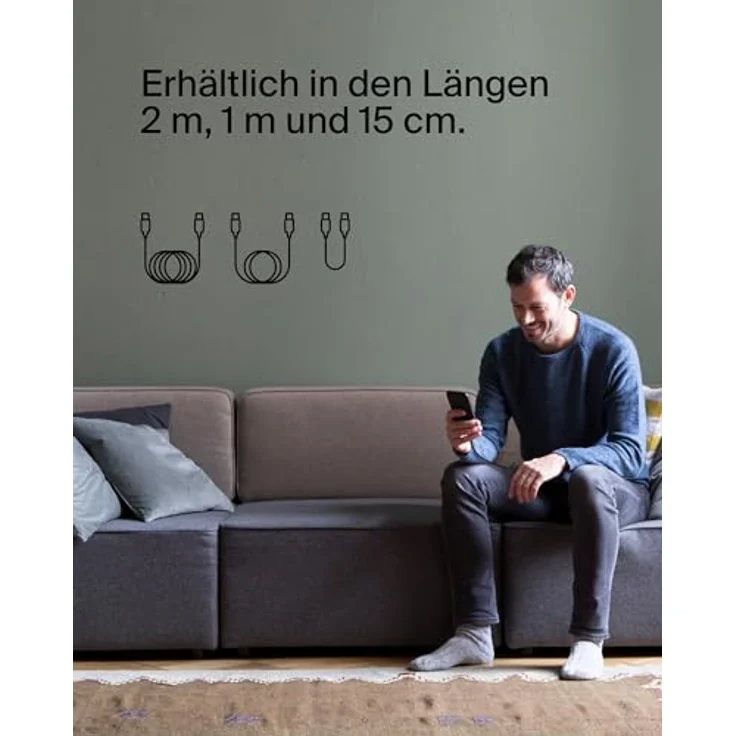 Belkin BoostCharge USB-C Kabel, 2 m, 24 Pin USB-C zu 24 Pin USB-C, Schwarz – Bild 7