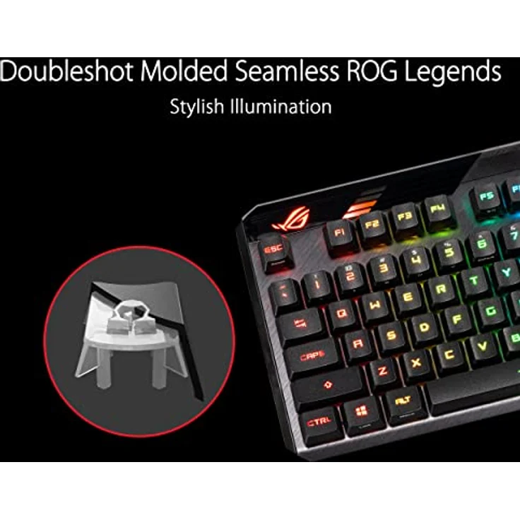 ASUS AC04 ROG RX PBT KEYCAP SET, Keycaps, Schwarz – Bild 4