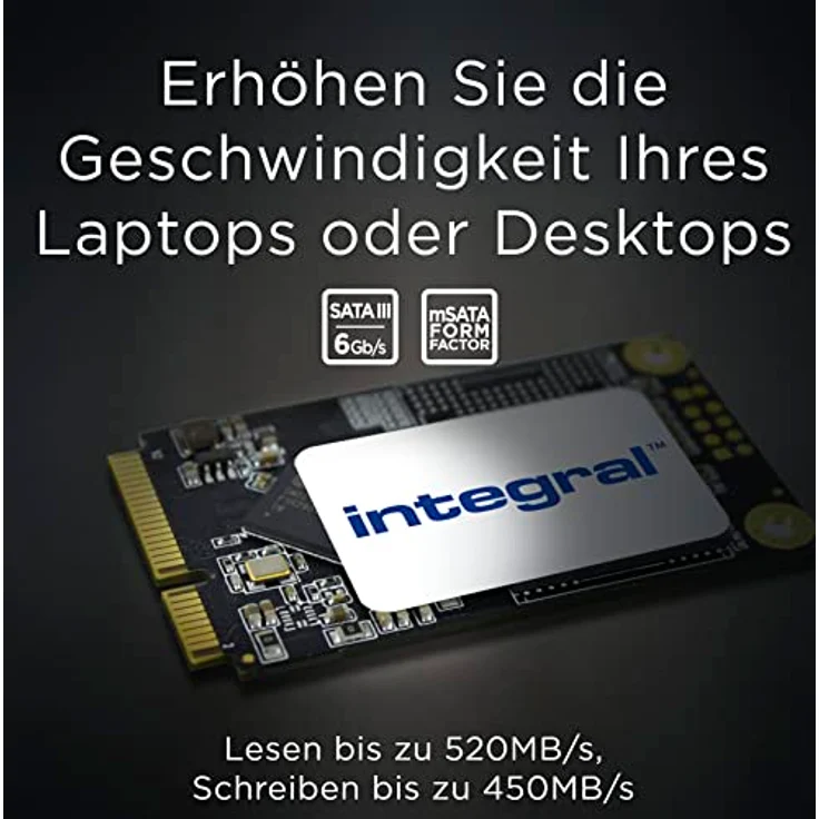 Integral 1TB M.2 SATA III 2242 Interne SSD, bis zu 530MB/s Lesen 475MB/s Schreiben – Bild 3