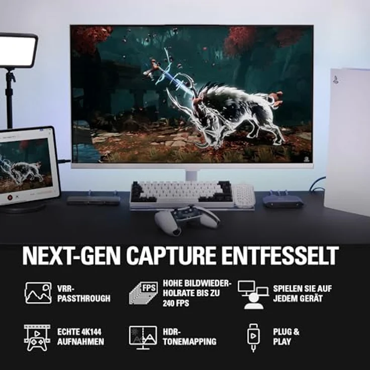 Elgato 4K X, Capture Karte mit HDMI 2.1 für 4K Aufnahme mit 144 FPS und VRR-Passthrough – Bild 3