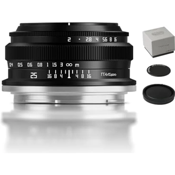 TTArtisan APS-C 25 mm F2, Objektiv mit Metallgehäuse für Nikon Z-Halterung, Schwarz, hohe Lichtstärke und Nahaufnahmefunktion – Bild 1