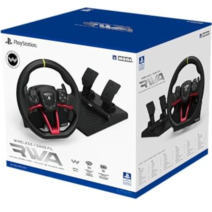 HORI PS5 Racing Wheel Apex Wireless Lenkrad, 270-Grad-Drehradius, programmierbare Tasten, PS5/PS4/PC-kompatibel – Bild 1