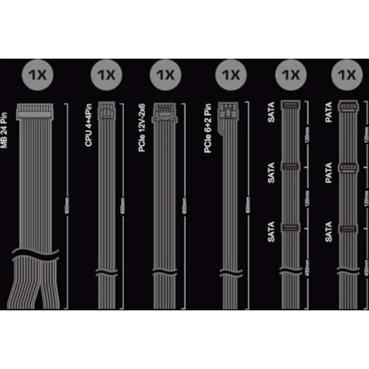 AsRock Pro Series PRO-750B, 750W ATX Netzteil mit 80 PLUS Bronze-Zertifizierung und geräuscharmem 120 mm Lüfter, Schwarz – Bild 6