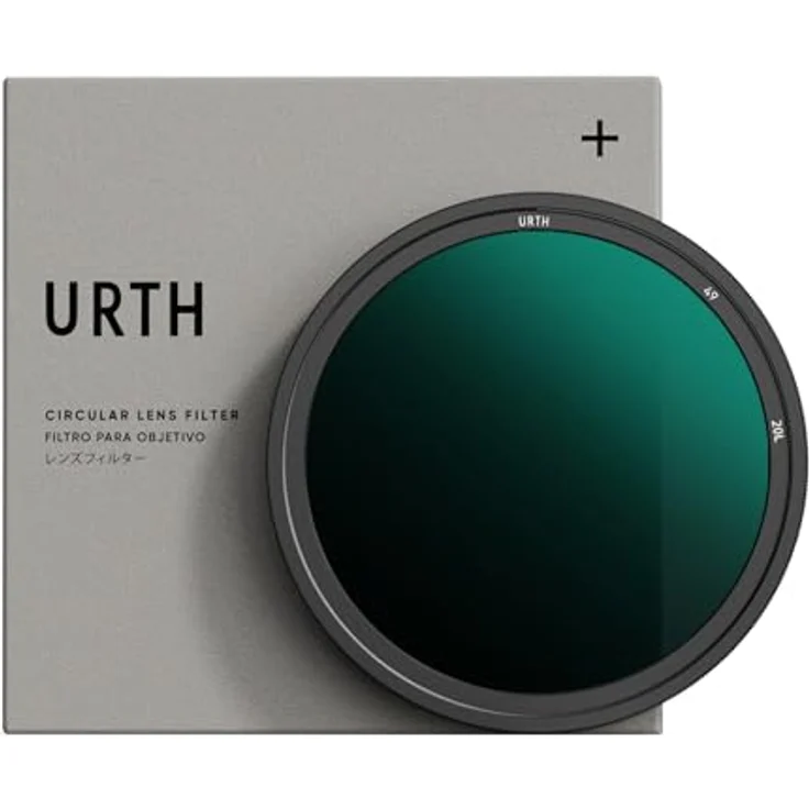 Urth 49 mm Polfilter (Polarisationsfilter) CPL + Graufilter ND64 Filter (Plus+), reduziert Reflexionen um 99,9%, 6 Blendenstufen, SCHOTT Glas, 5 Bäume gepflanzt – Bild 1