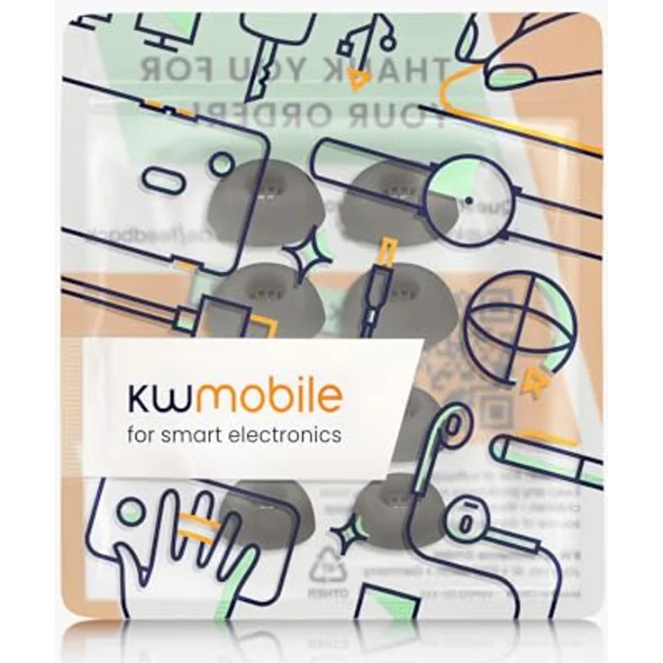kwmobile 8x Ersatzpolster für Jabra Elite 10 / E10, Silikon Ohrstöpsel in 4 Größen für optimalen Tragekomfort – Bild 7