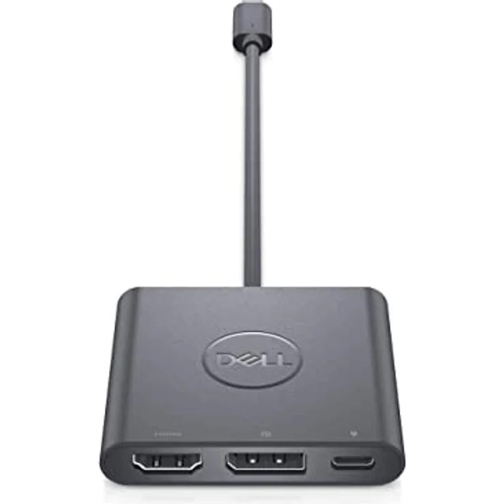 Dell Adapter USB-C to HDMI/DP with Power Pass-Through, 470-AEGY, USB-Hub mit SuperSpeed 10Gbps USB-A Anschlüssen, schwarz – Bild 5