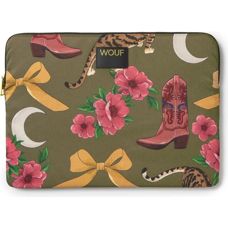 Wouf Daily Laptophülle 32.5 cm (14.17"), Notebooktasche aus hochwertigem Polyester, Rot