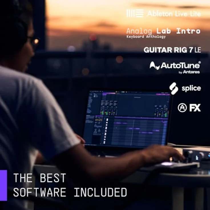 Arturia MiniFuse 2, Kompaktes USB-Audio-Interface mit 2 Eingängen, MIDI-Anschlüssen und kreativer Software für hochwertige Aufnahmen - Schwarz – Bild 5