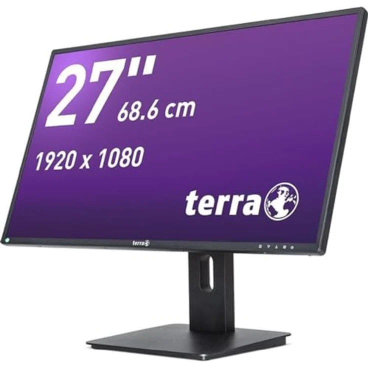 Terra LCD/LED 2756W PV V4, 27 Zoll Full HD IPS Monitor in schwarz, Höhenverstellbar, Pivot, USB-C 15W PD, DP, HDMI, Greenline Plus Super Narrow Bezel – Bild 2
