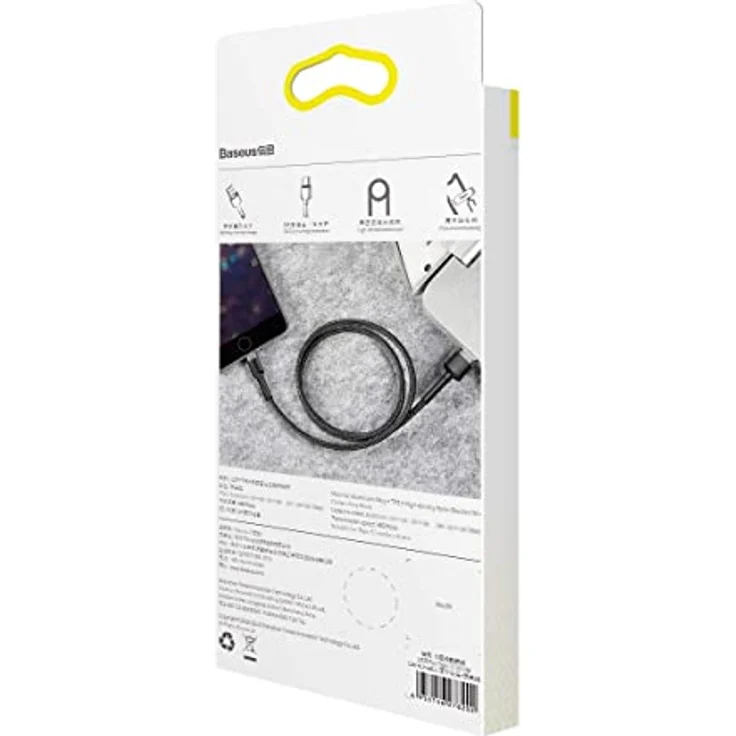 Baseus Cafule USB Lightning Kabel, 3m, 2A, schwarz-grau, schnelles Laden & Datenübertragung bis 480 Mbps – Bild 10