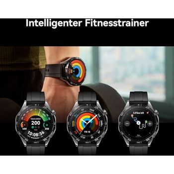 Huawei Watch GT 4 46mm Smartwatch Oktagon Design Bis zu 2 Wochen Akkulaufzeit Erweitertes 24 7 Gesundheitsmanagement Kalorienmanagement