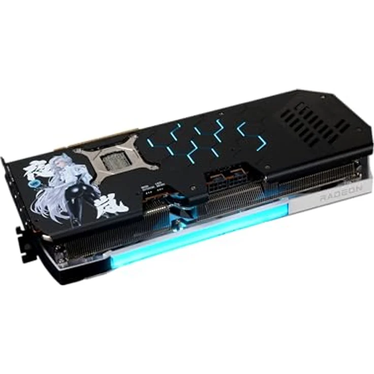 Powercolor Radeon RX 9070 XT Hellhound REVA, Grafikkarte mit 16GB GDDR6-VRAM, 3 Lüfter-Kühlsystem, HDMI 2.1 und DisplayPort 2.1 – Bild 5