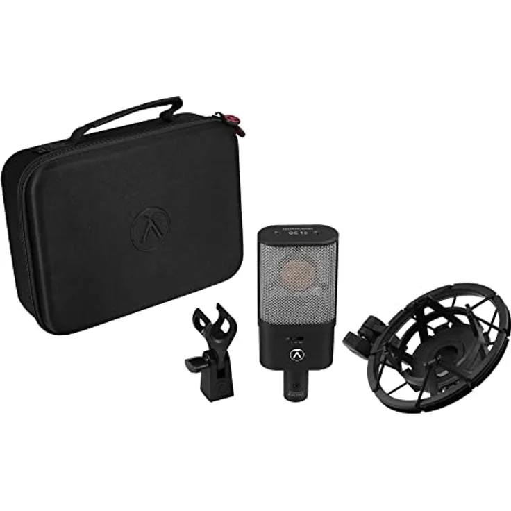 Austrian Audio OC16 Studio Set mit Open Acoustics Technologie (Allrounder Kondensator Mikrofon, präzise Nierencharakteristik, handgefertigte CKR12 Keramikkapsel, natürlicher Klang), Schwarz
