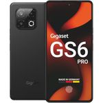 Gigaset GS6 PRO Smartphone – 256GB+8GB RAM, 6,67" FHD+ OLED-Display mit 120Hz, 64+8+2MP Triple-Kamera, 5.300mAh Akku, Android 15, Made in Germany, schwarz