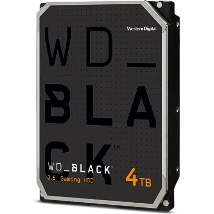 WD Black 4TB HDD SATA 6Gb/s Desktop 8,89cm 3,5Zoll (4 TB), Festplatte, Schwarz