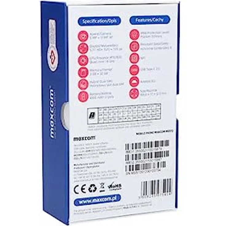 Maxcom Maxcom MS 572 4G NFC 4G, 5,7'' display, 4100mAh Wasserdicht Smartphone, Gorilla Glass, 32 GB ROM, 3 GB RAM, Blau – Bild 5