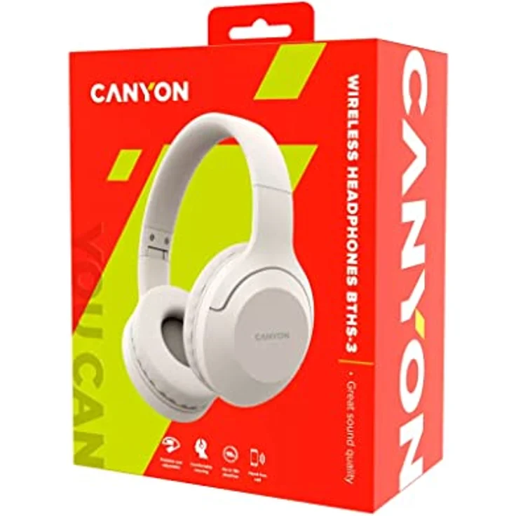 CANYON Bluetooth Headset BTHS-3 beige – Bild 5