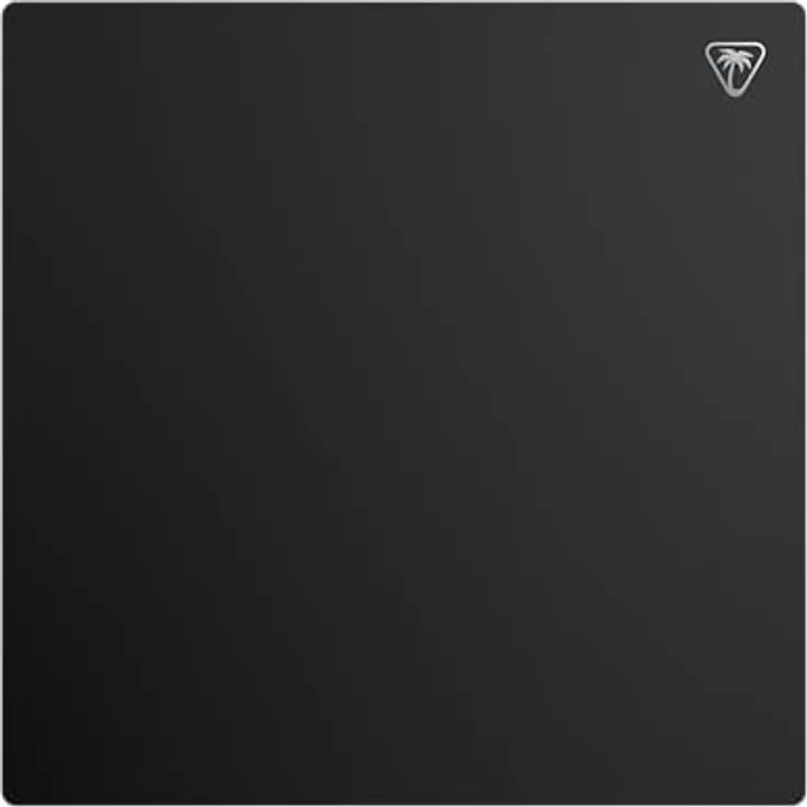 Turtle Beach Sense Core quadratisches PC-Gaming-Mauspad, rutschfeste Gummi-Rückseite, ausgewogene Mikrogewebe-Stoffoberfläche, glatt, langlebig, mittelgroß, Schwarz