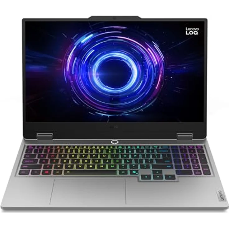 Lenovo LOQ Gaming AI Laptop, 15.6’’ FHD 144Hz, Intel Core i5, NVIDIA GeForce RTX 5060, 16GB RAM, 1TB SSD, Windows 11, QWERTZ, Luna Grey, Gen 10, AI Chip LA1, 3 Monate GamePass – Bild 1