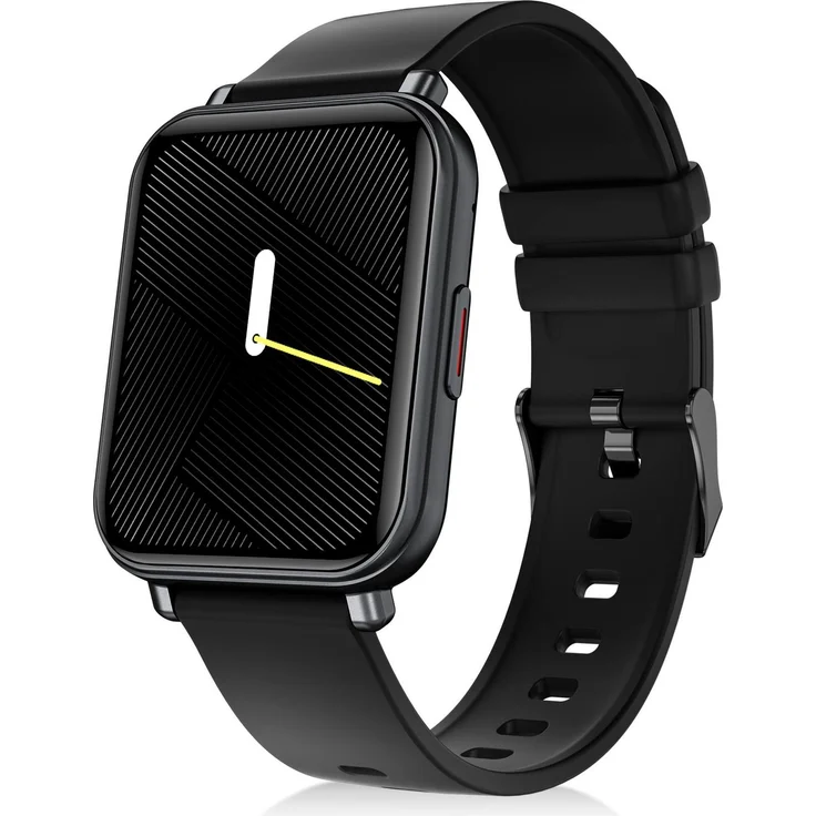 Niceboy WATCH 4 Carbon, Smartwatch mit Fitness-Tracking, Herzfrequenzmessung, schwarzes Design