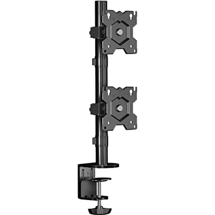 ONKRON Monitor Halterung 2 Monitore/Monitor Arm 2 Monitore 13-34 Zoll schwenkbar & neigbar 8kg (x2) min VESA 75x75 max VESA 100x100 Tischhalterung Schwarz D208E – Bild 2