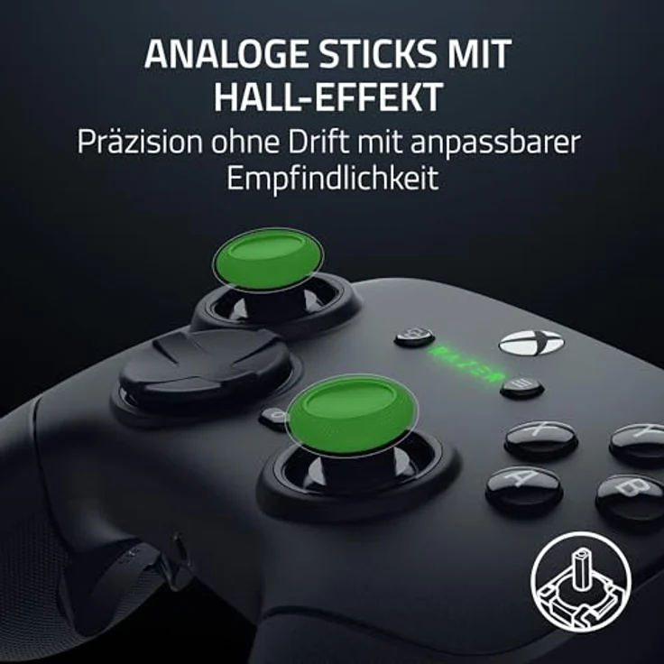 Razer Wolverine V3 Pro - Kabelloser Esports Controller für Xbox & PC (HyperSpeed Wireless, Mecha Tactile Action Buttons, Anti-Drift Hall Effect Analog Sticks, haptische Vibrationen) Schwarz – Bild 4