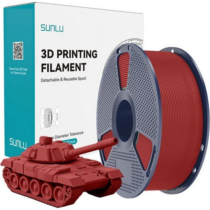 SUNLU PLA+ High Speed Filament 1,75 mm, 3D Druck Filament mit hoher Festigkeit und Schlagzähigkeit, 1 kg Rolle