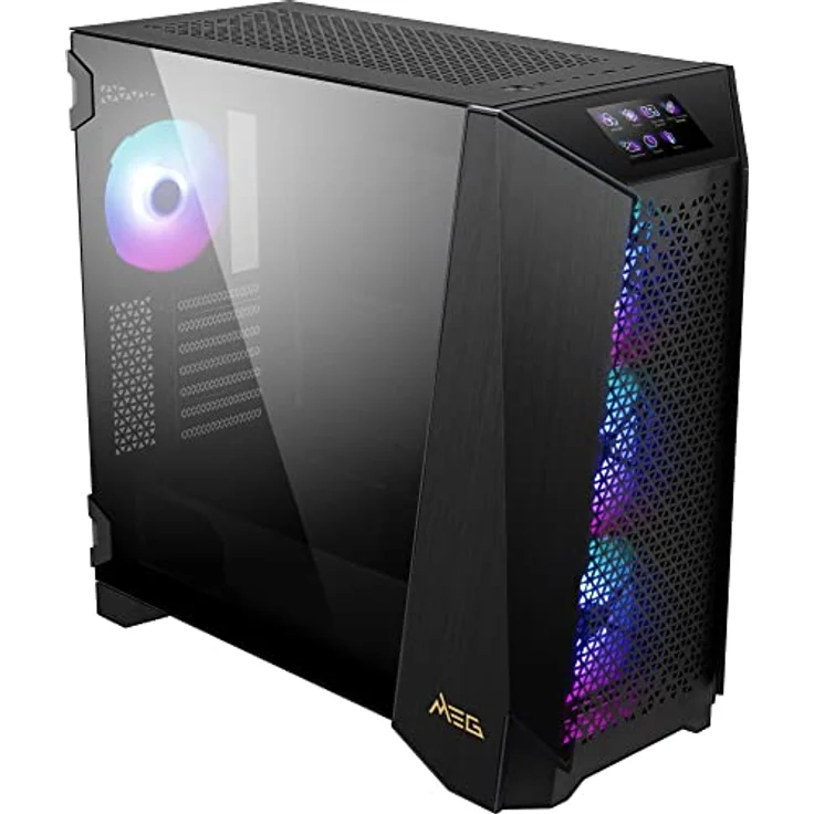 MSI Meg Prospect 700R PC-Gehäuse, Mid-Tower, E-ATX-Kapazität, IPS-Touchscreen, modulares Seitenpanel, 4 x 140 mm ARGB-Lüfter, USB 3.2 Gen, 2 x 2 Typ-C – Bild 5
