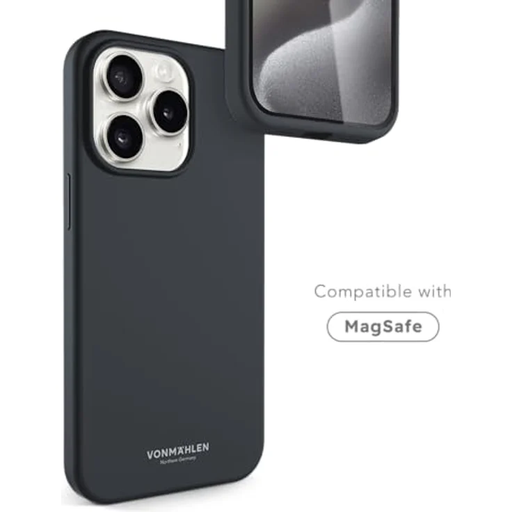 Vonmählen Eco Silicone Case for iPhone 15 Pro Max Navy – Bild 2