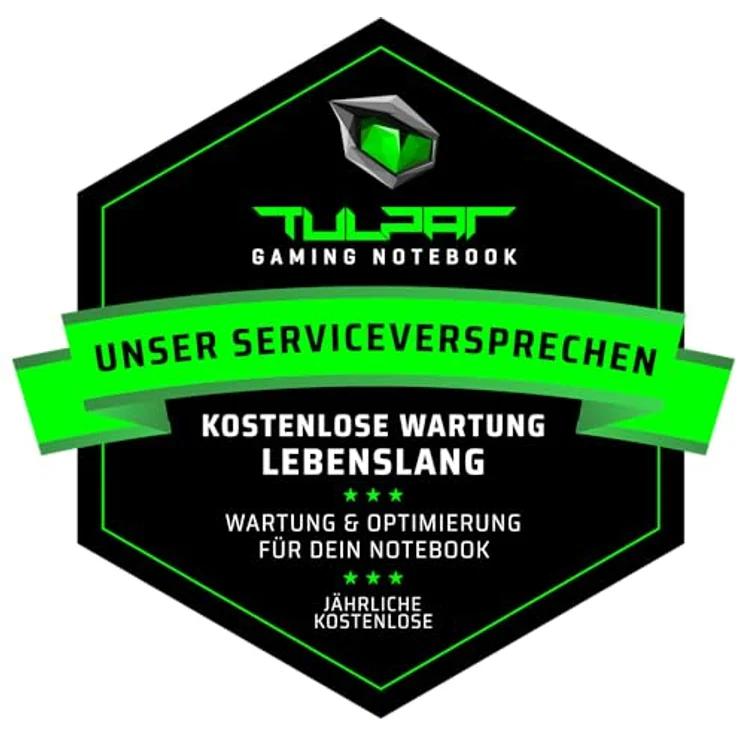 TULPAR T7 V20.6 Gaming Laptop | 17,3'' FHD 1920X1080 144HZ IPS LED-Display | Intel Core i7 13700H | 16 GB RAM | 1 TB SSD | Nvidia RTX 4060 | Windows 11 Gaming Notebook – Bild 2