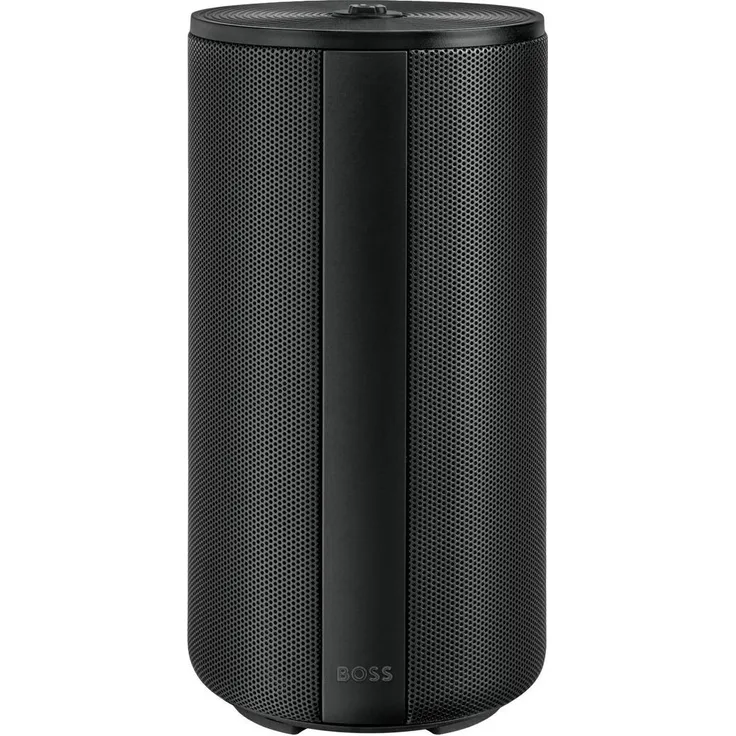 BOSS Lautsprecher Elemental Black, Bluetooth-Lautsprecher mit über 10 Stunden Akkulaufzeit und kompakter Bauweise