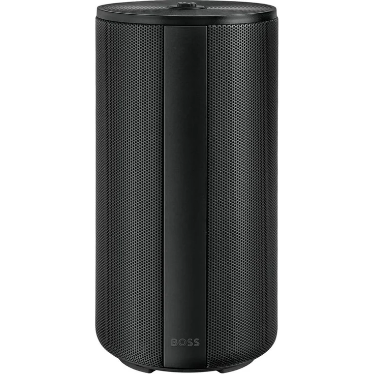BOSS Lautsprecher Elemental Black, Bluetooth-Lautsprecher mit über 10 Stunden Akkulaufzeit und kompakter Bauweise