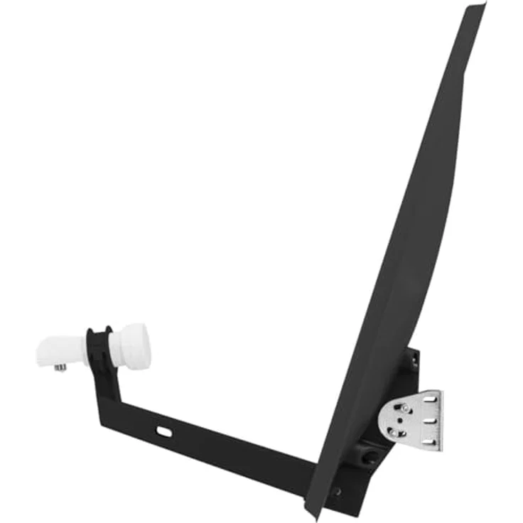 TechniSat TECHNITENNE 60, Satellitenschüssel mit Twin-LNB, 60 cm, anthrazit, inkl. 2x 10m COAXSAT-Kabel – Bild 5