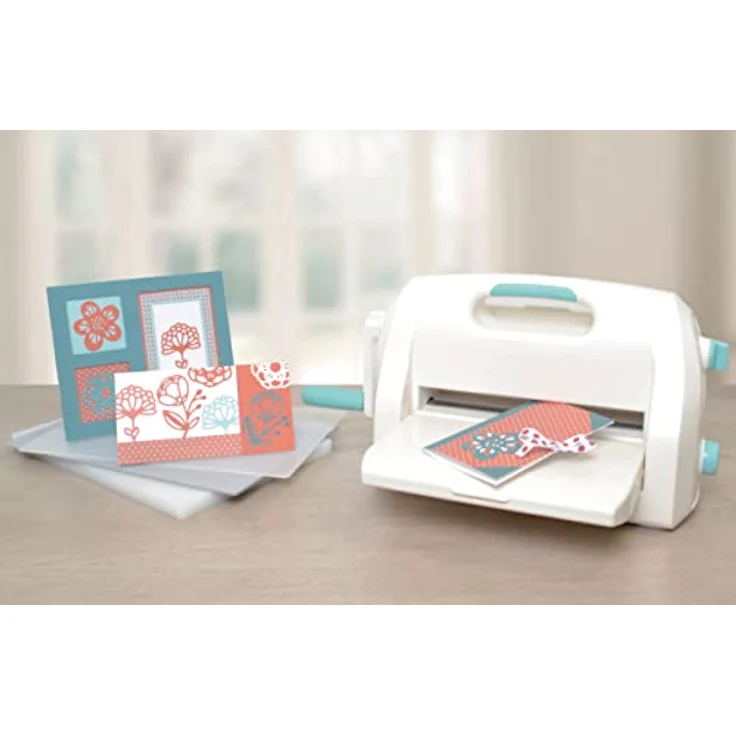 Artemio Happy Cut A4, manuelle Schneide- und Prägemaschine für diverse Medien mit 2D- und 3D-Prägung, inklusive Grundplatte und Adapterplatte – Bild 4